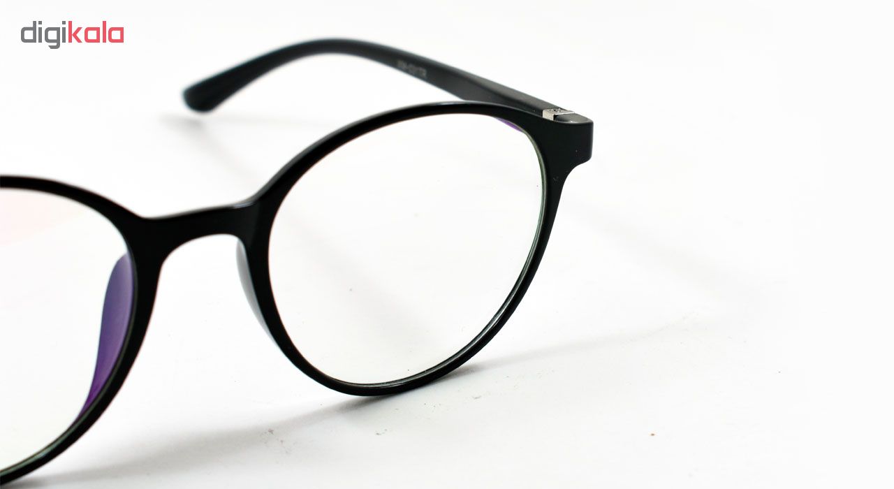 فریم عینک طبی مدل Tr90 Round Sharp Black