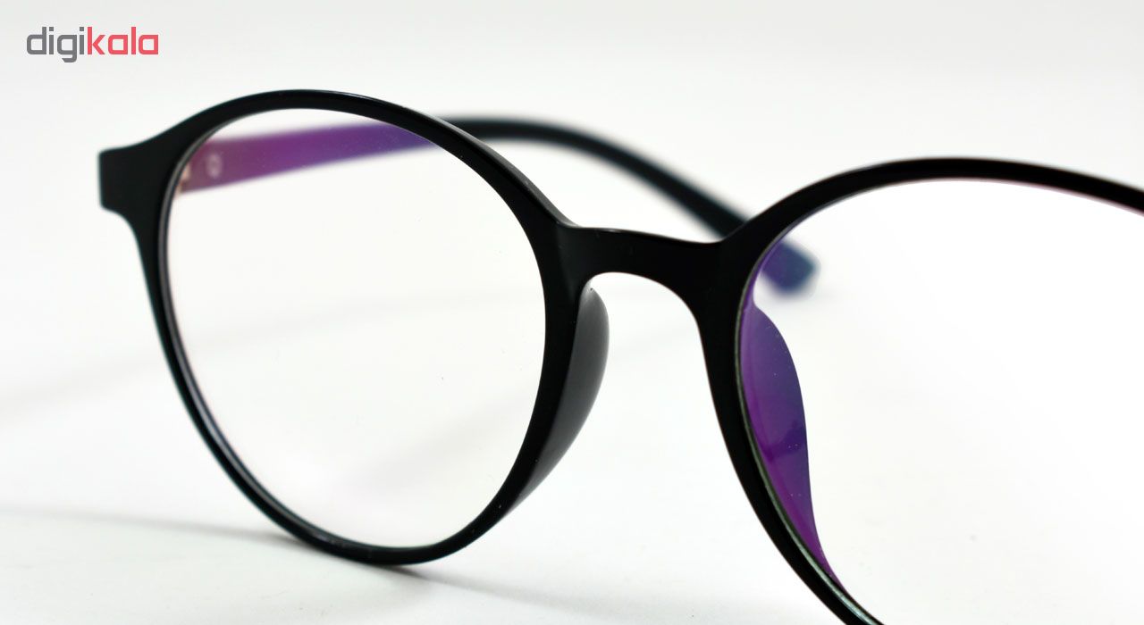 فریم عینک طبی مدل Tr90 Round Sharp Black