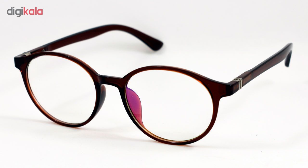 فریم عینک طبی مدل Tr90 Round Sharp Brown