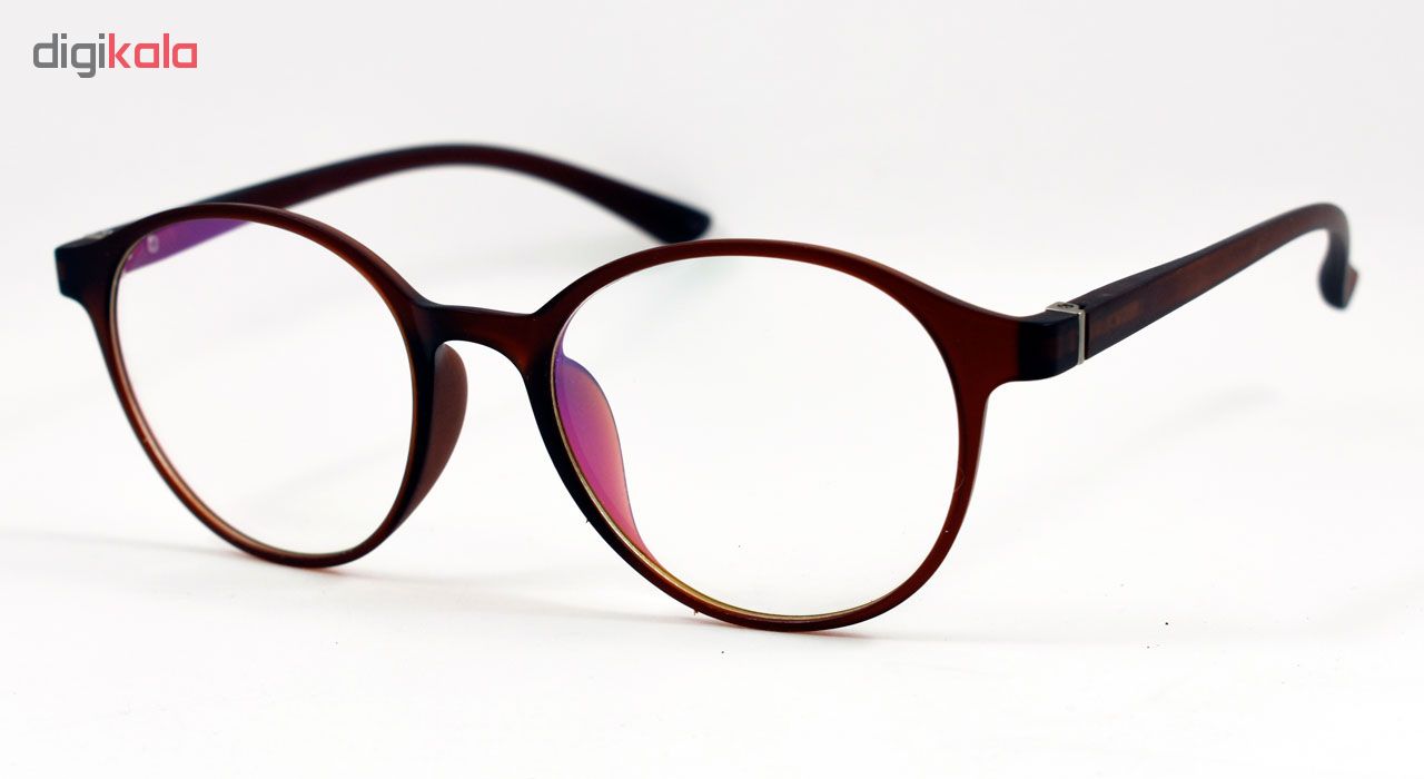 فریم عینک طبی مدل Tr90 Round Brown Matte