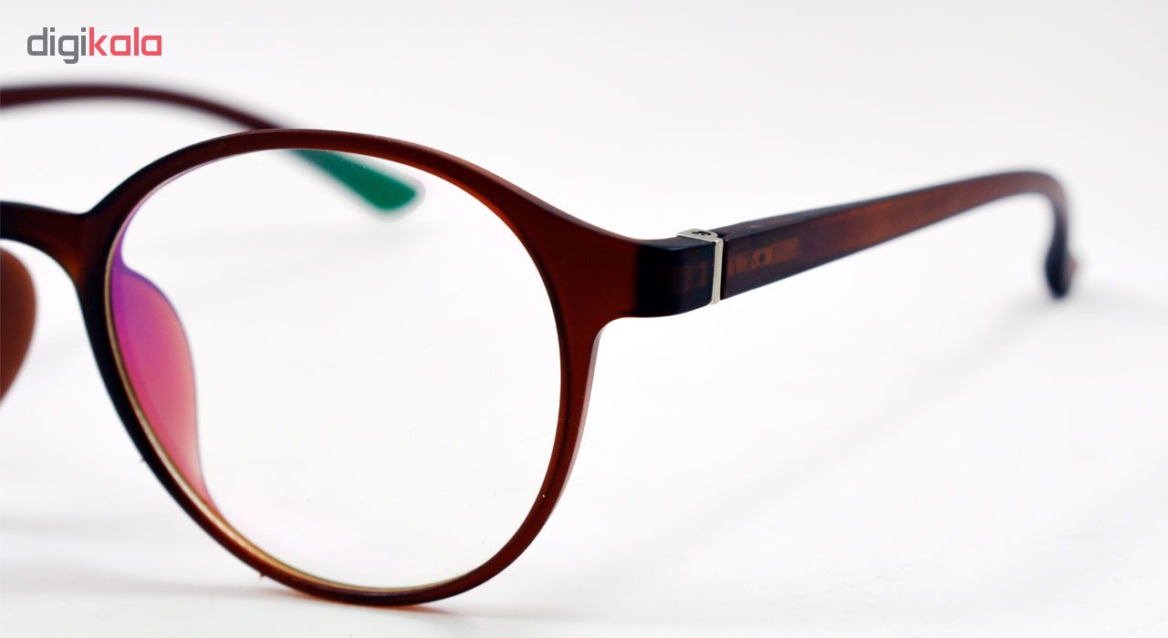 فریم عینک طبی مدل Tr90 Round Brown Matte