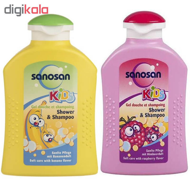 شامپو سر و بدن بچه سانوسان مدل Raspberry حجم 200 میلی لیتر به همراه شامپو سر و بدن بچه سانوسان مدل Kids Banana حجم 200 میلی لیتر شامپو سر و بدن بچه سانوسان مدل Raspberry حجم 200 میلی لیتر به همراه شامپو سر و بدن بچه سانوسان مدل Kids Banana حجم 200 میلی لیتر