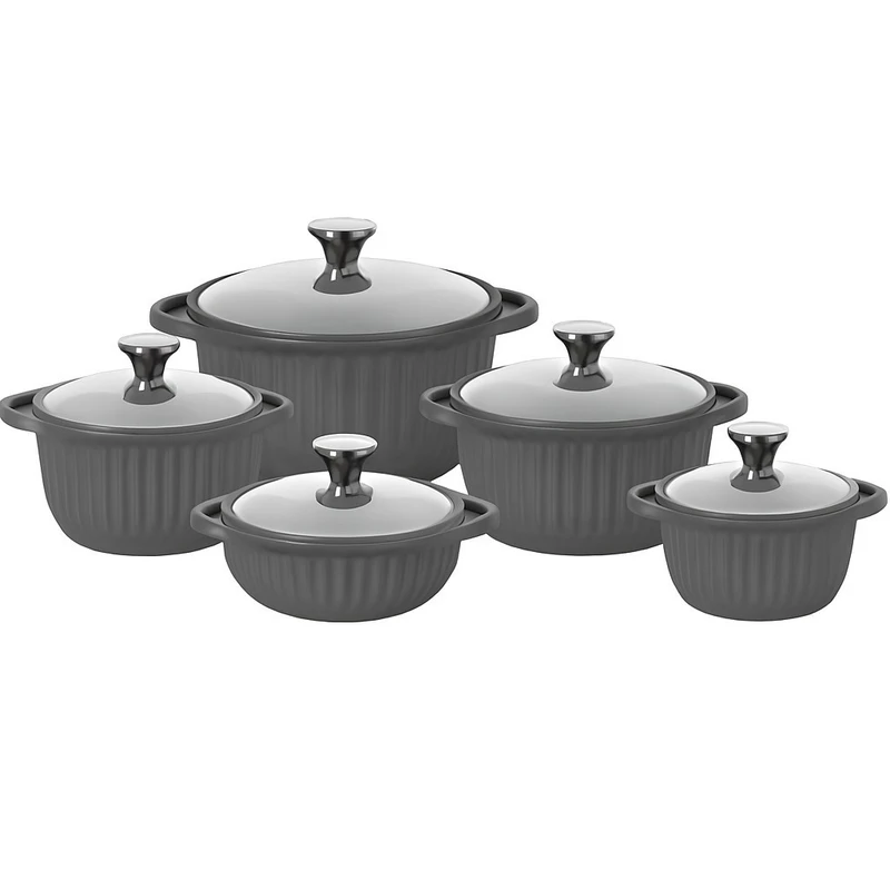 سرویس قابلمه و تابه گرانیت  10 پارچه بازرگانی زیو مدل 8690 