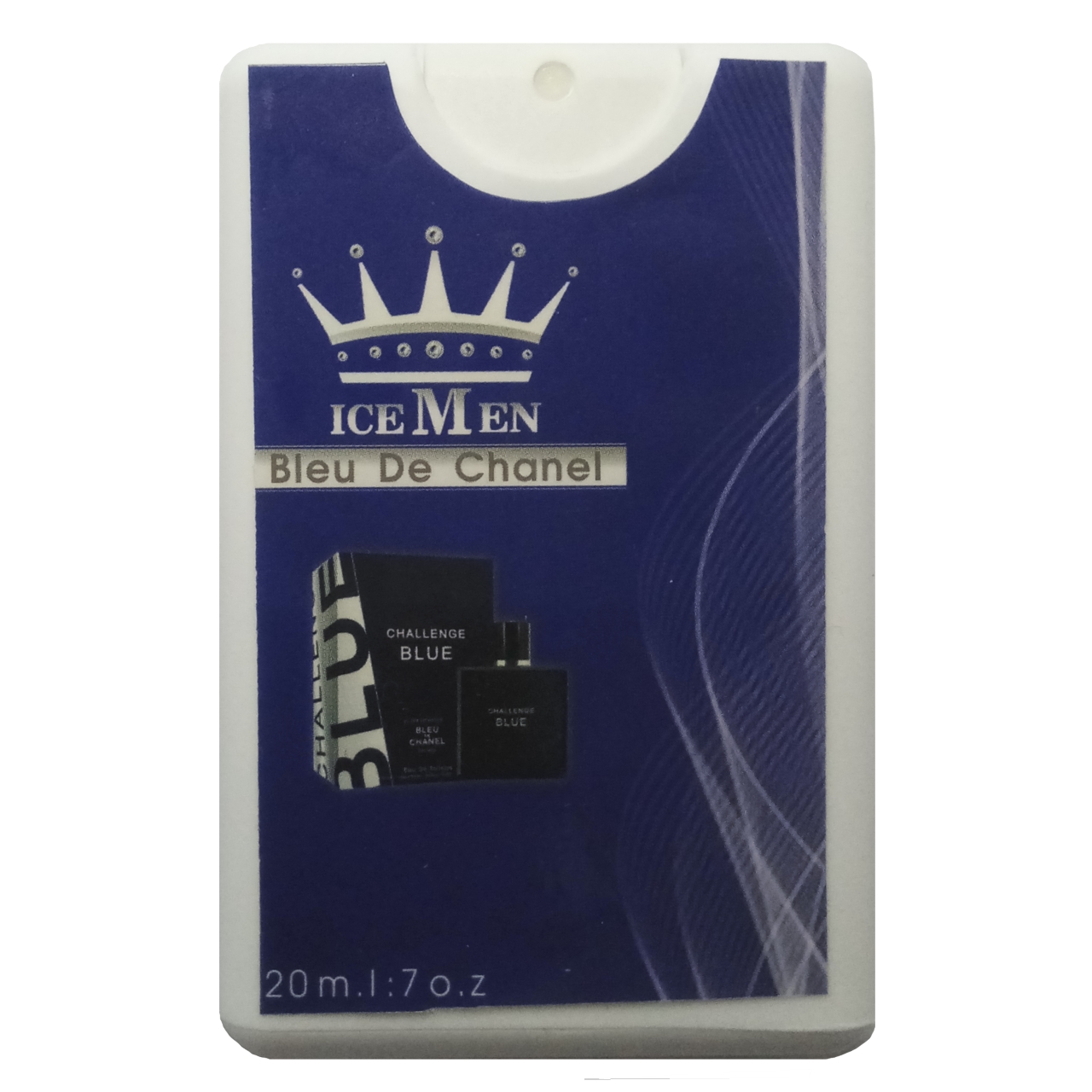 عطر جیبی مردانه آیس من مدل بلو شنل حجم 20 میلی لیتر