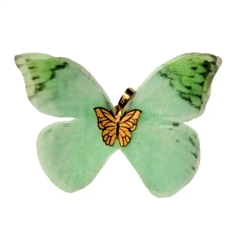 آویز گردنبند طلا 18 عیار زنانه مدل پروانه کد K016