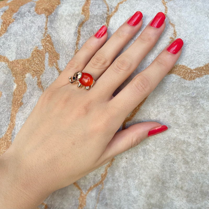 انگشتر دخترانه مدل فیل1