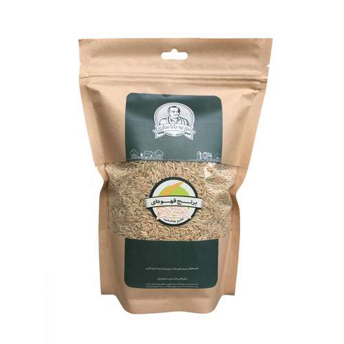 برنج قهوه‌ای مزرعه بابا ساری -1 کیلوگرم