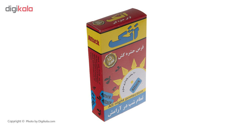 قرص حشره کش اتک مدل Red بسته 15 عددی