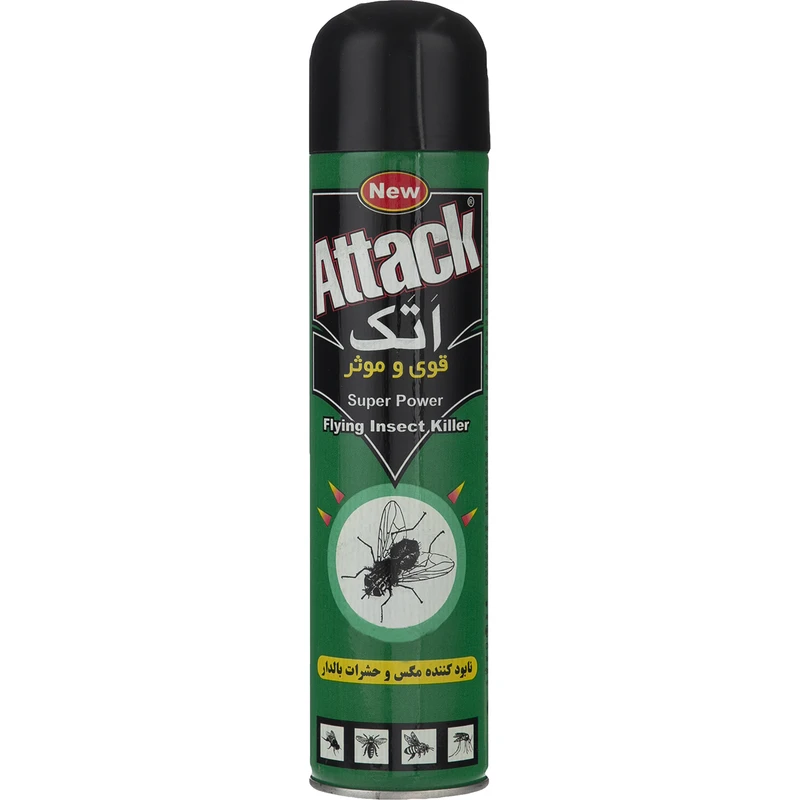 اسپری حشره کش اتک مدل Green حجم 400 میلی لیتر