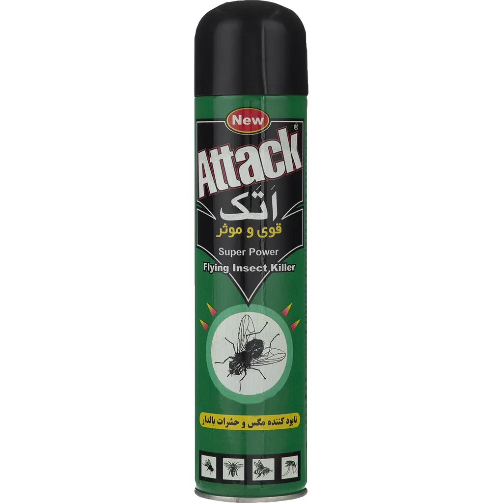 اسپری حشره کش اتک مدل Green حجم 400 میلی لیتر