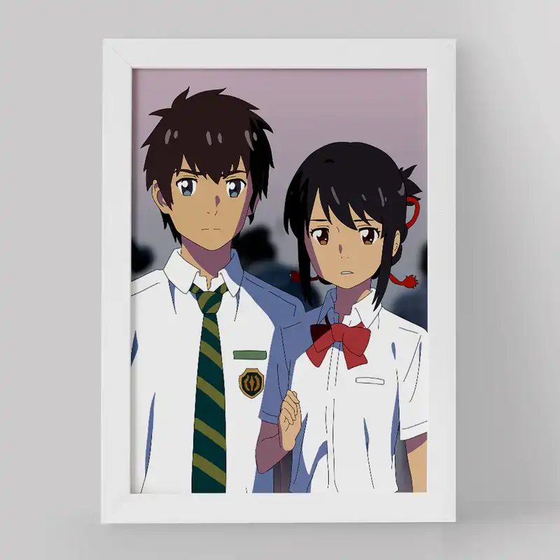 تابلو خندالو مدل تاکی تاچیبانا و میتسویا میامیزو انیمه یورنیم کد 16254