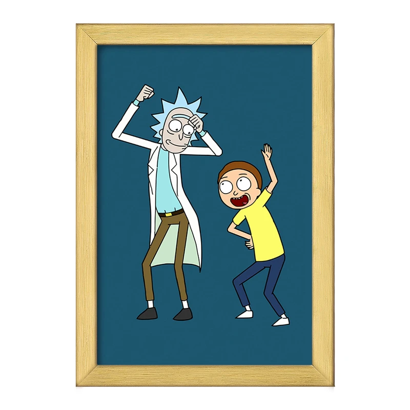 تابلو خندالو طرح انیمیشن ریک و مورتی Rick and Mort کد 26593