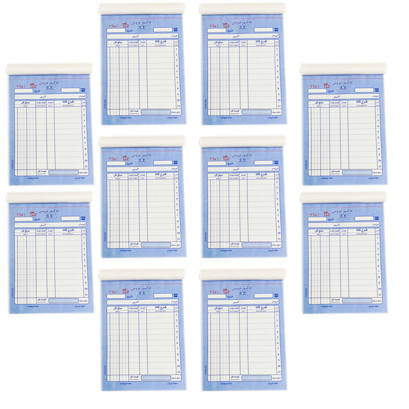 فاکتور فروش مدل 3210 کد 020 بسته 10 عددی