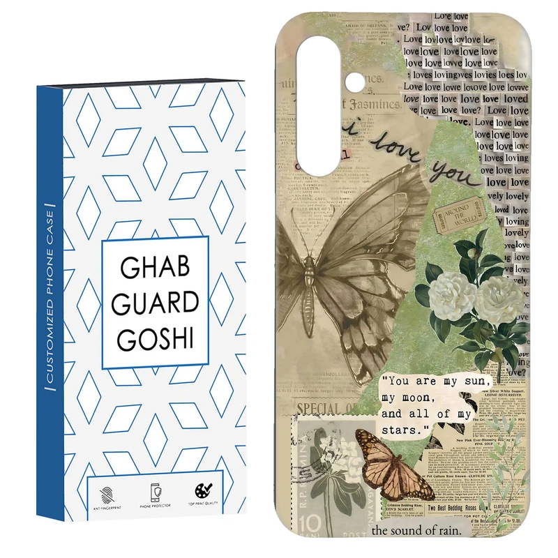 کاور قاب گارد گوشی طرح پروانه کد Dimo-162 مناسب برای گوشی موبایل سامسونگ GALAXY A15