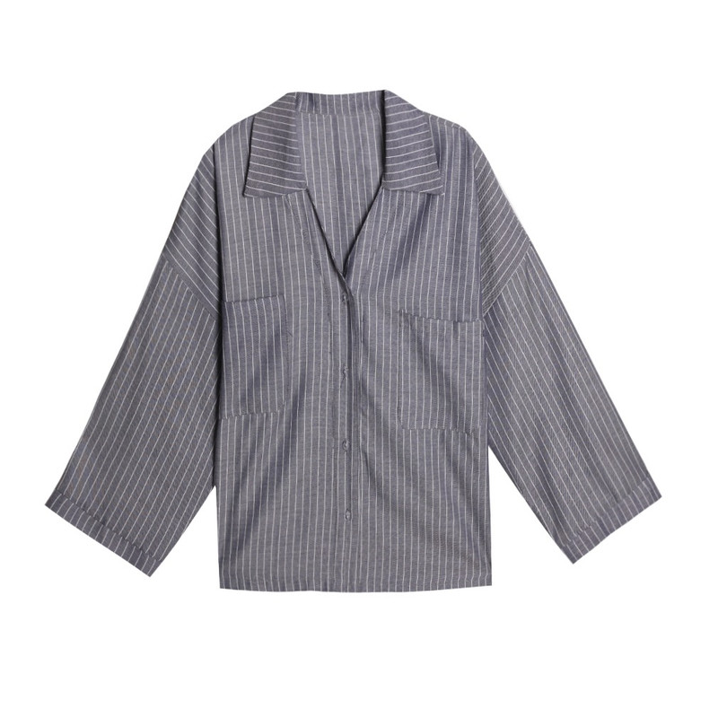 شومیز آستین بلند یقه برگردان زنانه مدل khk99