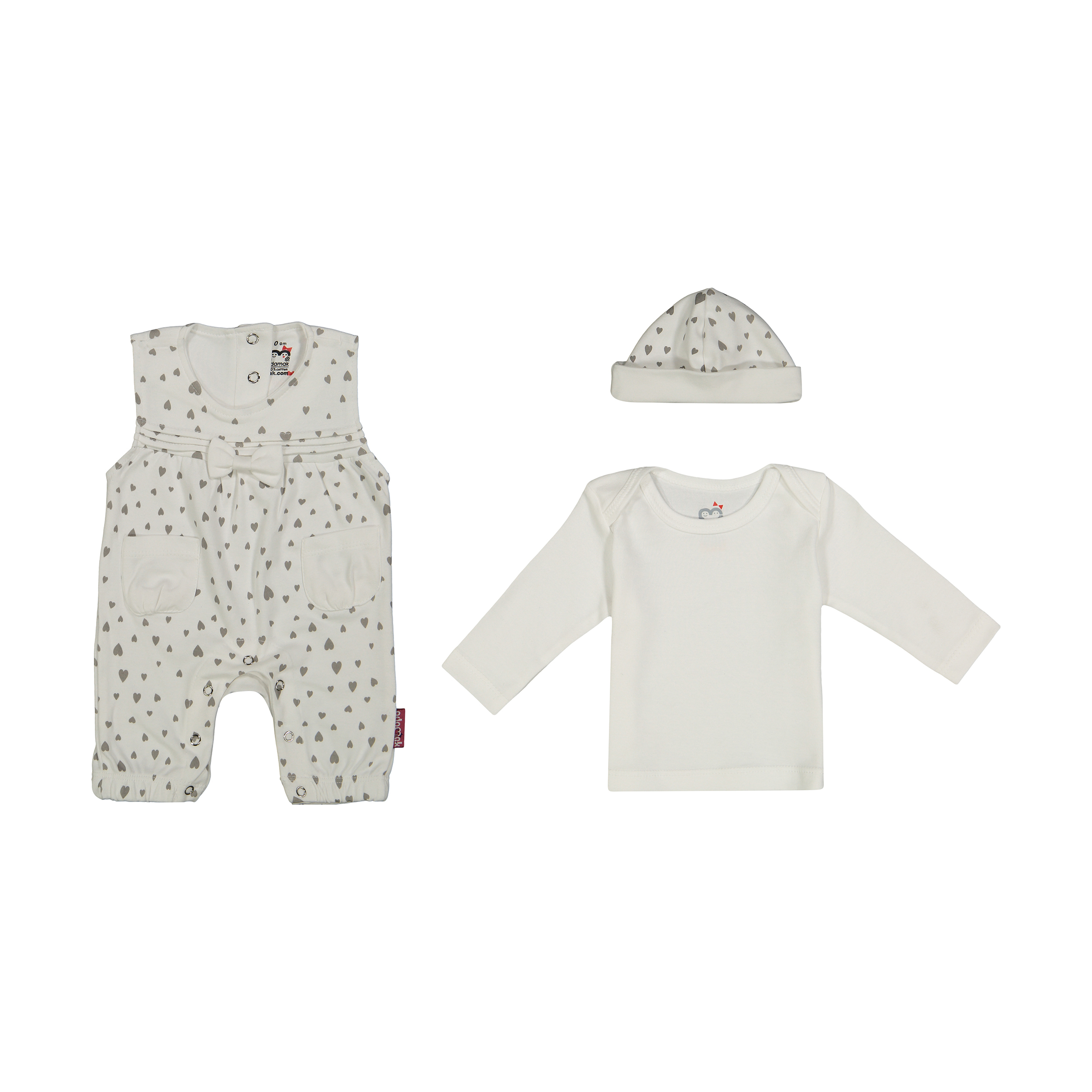 ست 3 تکه لباس نوزادی آدمک مدل 2171132-01