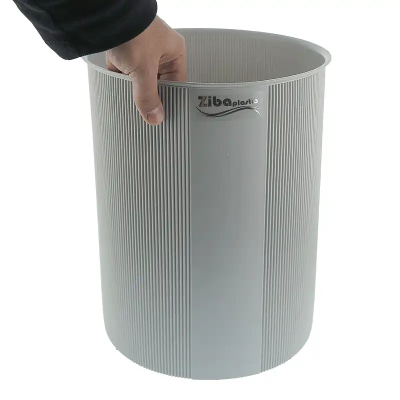 سطل زباله زیبا پلاستیک مدل شیاردار