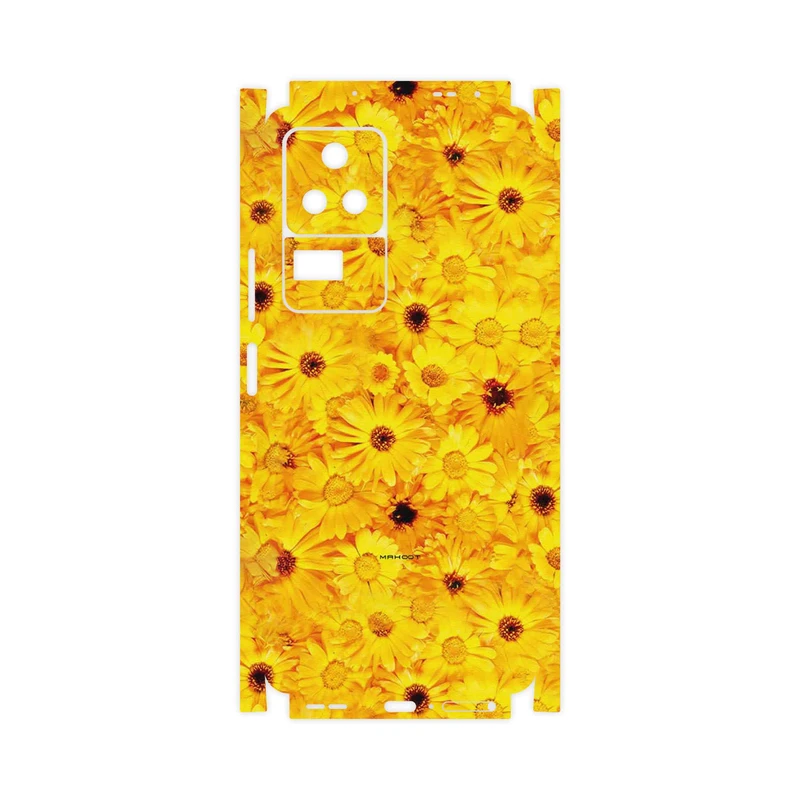 برچسب پوششی ماهوت مدل Yellow_Flower-FullSkin مناسب برای گوشی موبایل شیائومی Poco F4 5G
