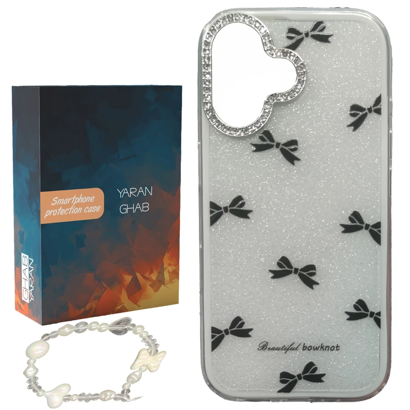 کاور قاب یاران مدل papion مناسب برای گوشی موبایل اپل iPhone 16 به همراه بنداویز