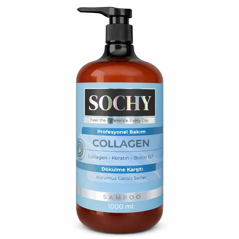 شامپو تقویت کننده و ضد ریزش مو سوچی مدل Collagen مناسب برای موهای خشک حجم 1000 میلی لیتر