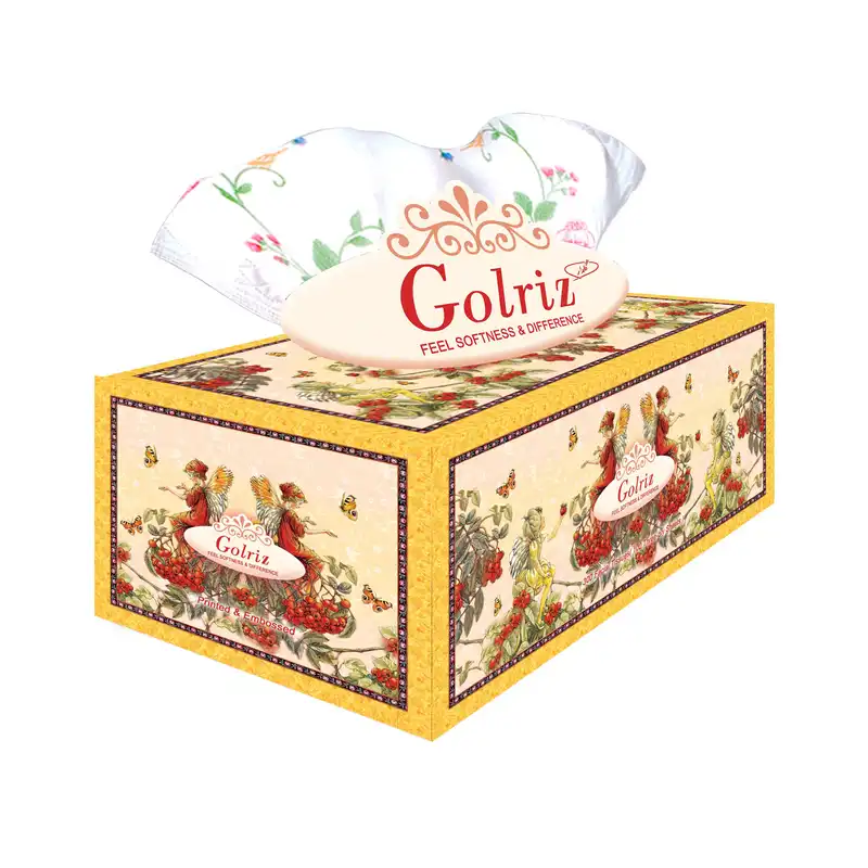 دستمال کاغذی 100 برگ گلریز مدل پریا