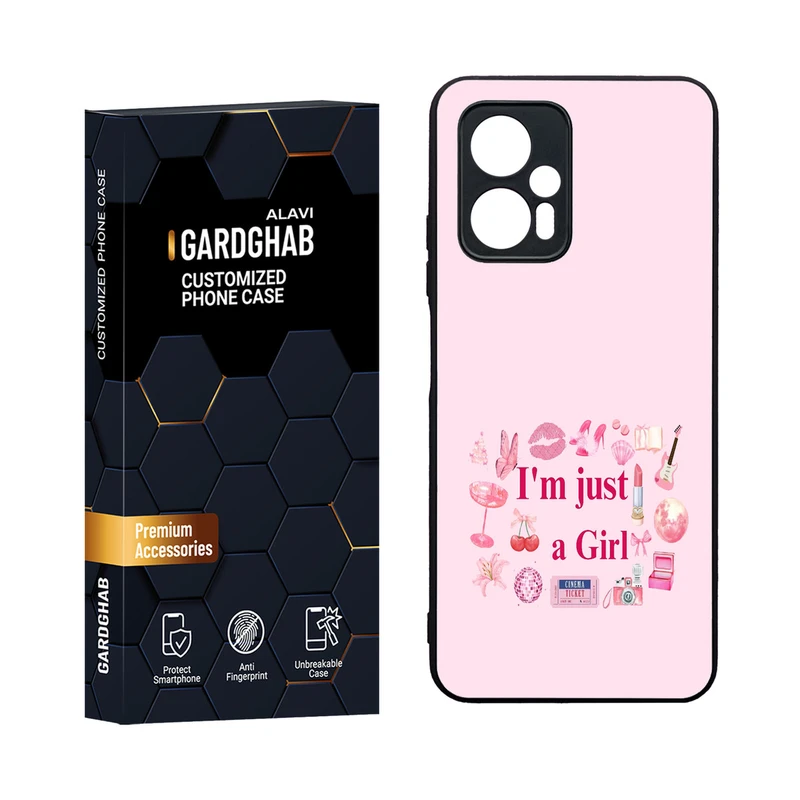 کاور گارد قاب مدل دورژله ای دخترانه مناسب برای گوشی موبایل شیائومی Poco X4 GT / Redmi Note 11t Pro 5G