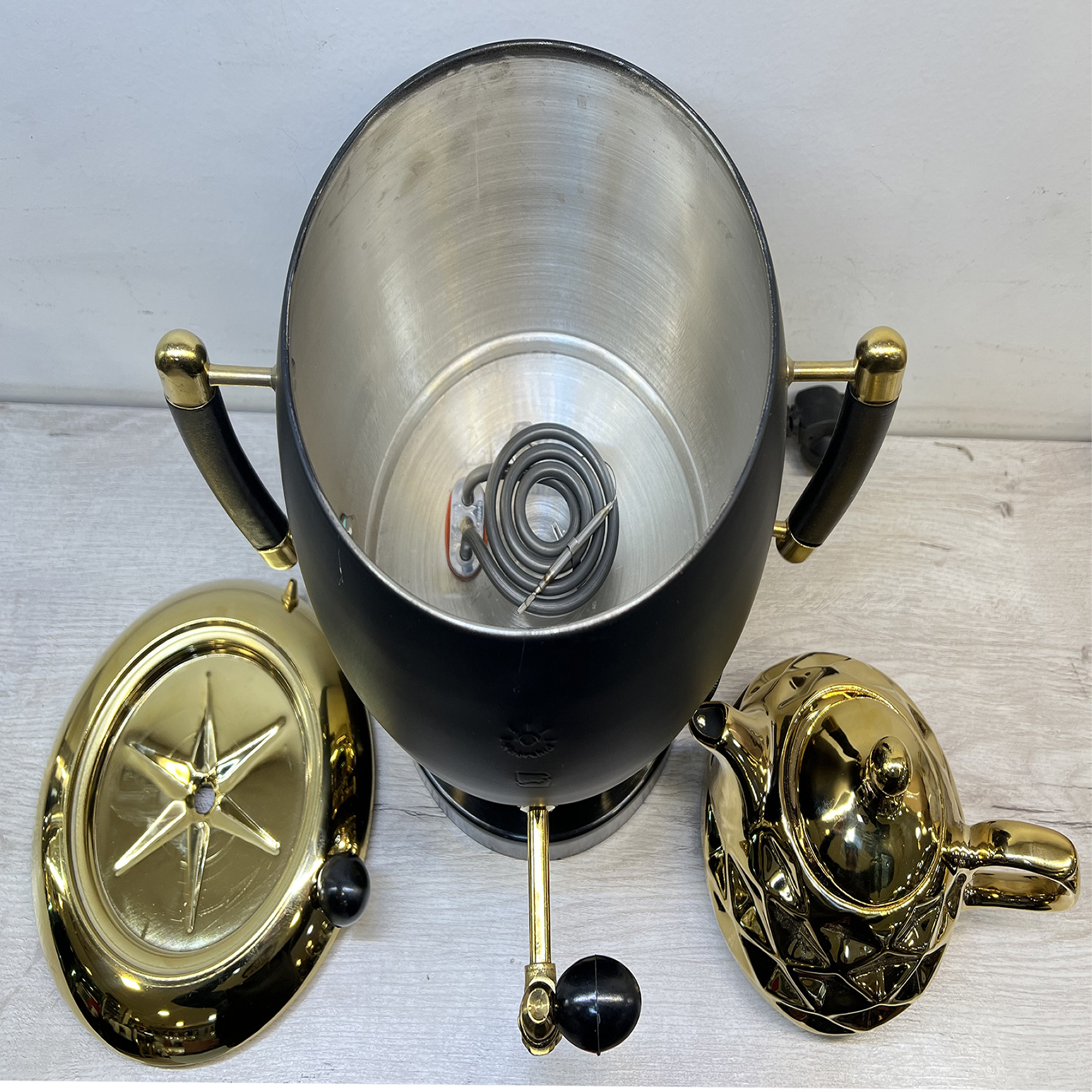 سماور برقی خورشید مدل پلوتون ظرفیت 6 لیتر