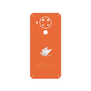 MAHOOT Minimalist origami bird Cover Sticker for Nokia 5.4