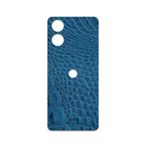 MAHOOT Blue-Crocodile-Leather Cover Sticker for Motorola Moto G04