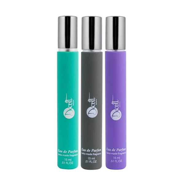 عطر جیبی دکلت مدل 223 حجم 15 میلی لیتر مجموعه 3 عددی