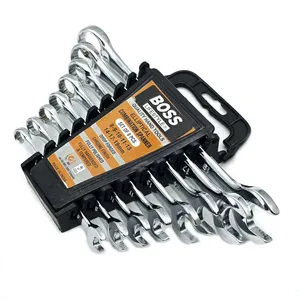 آچار یکسر تخت و یکسر رینگی باس مدل life-style مجموعه 8 عددی