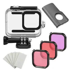 کاور کمگو مدل WaterProof Diving Case مناسب برای دوربین های ورزشی گوپرو 9،10،11،12 Hero مجموعه 13 عددی