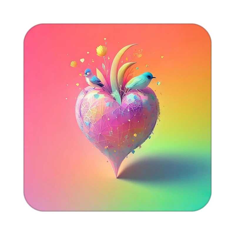 زیر لیوانی کاکتی مدل عاشقانه کد mp14128