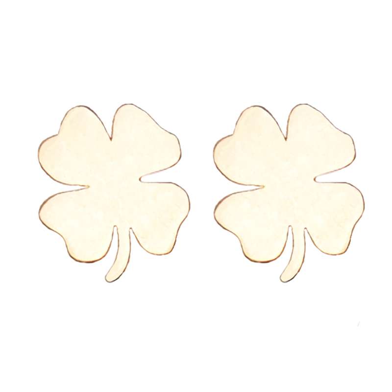 گوشواره طلا 18 عیار زنانه کرابو طرح شبدر مدل Kr5039 گوشواره طلا 18 عیار زنانه کرابو طرح شبدر مدل Kr5039