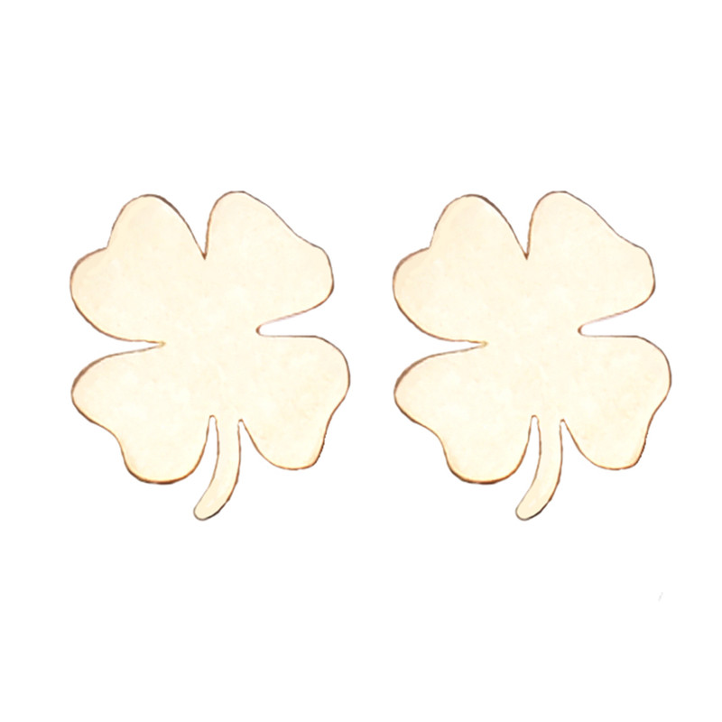 گوشواره طلا 18 عیار زنانه کرابو طرح شبدر مدل Kr5039 گوشواره طلا 18 عیار زنانه کرابو طرح شبدر مدل Kr5039
