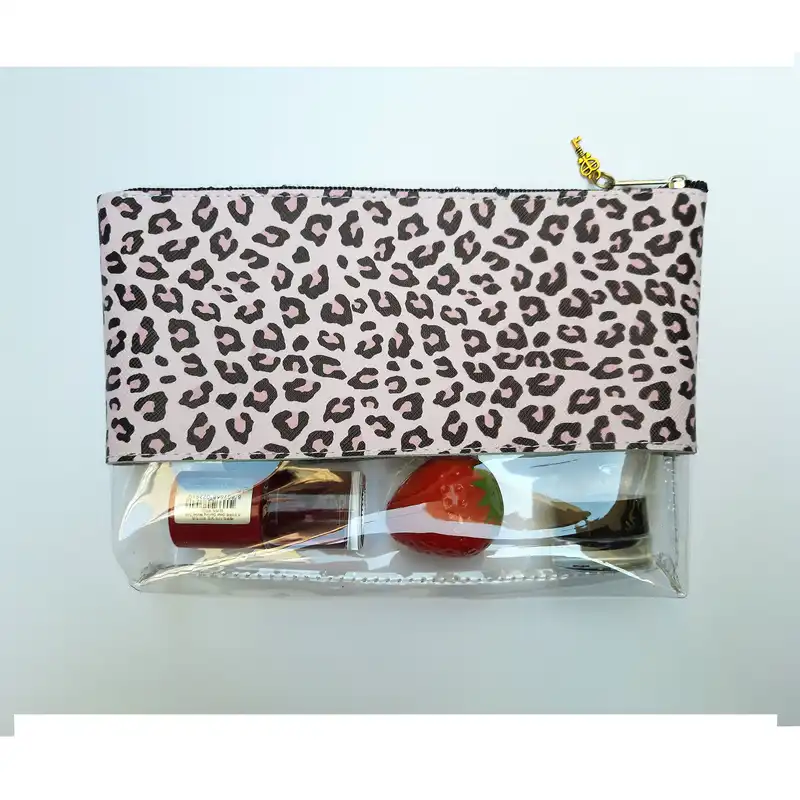 کیف لوازم آرایش زنانه مدل PK-023 طرح پلنگی