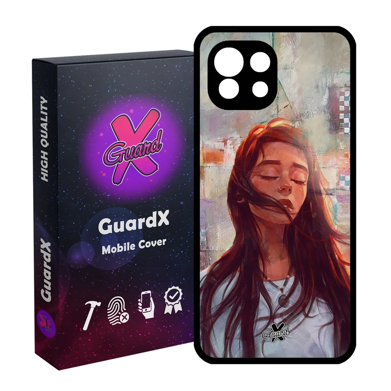 کاور گارد ایکس طرح Girl مدل Glass10056 مناسب برای گوشی موبایل شیائومی Mi 11 Lite