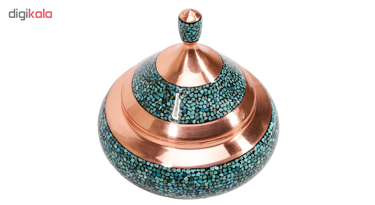 شکلات خوری مسی و فیروزه کوب گالری گوهران مدل 130