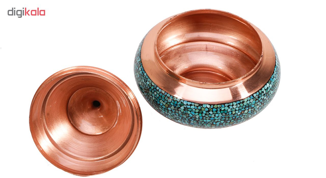 شکلات خوری مسی و فیروزه کوب گالری گوهران مدل 130