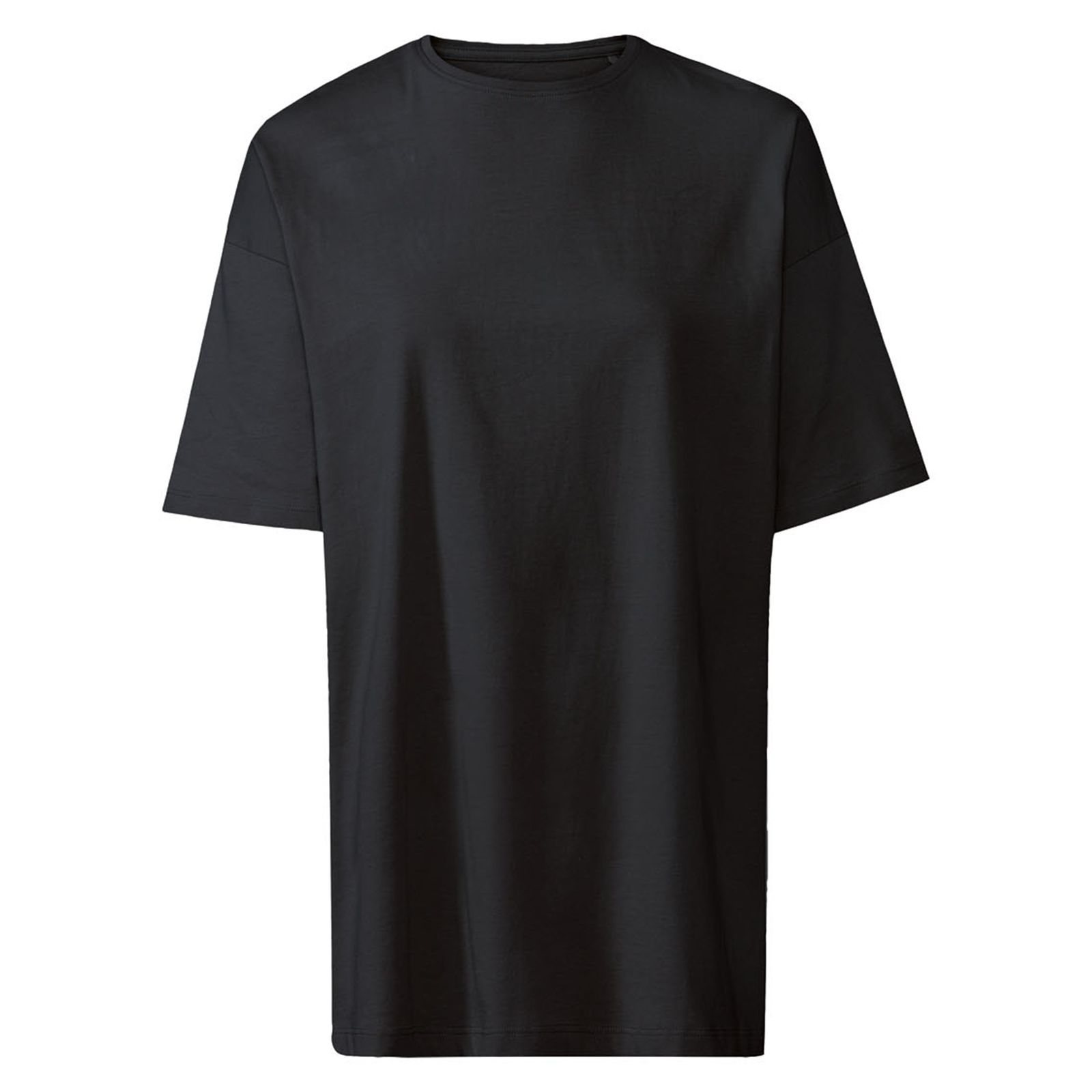 تی شرت اورسایز آستین کوتاه زنانه اسمارا مدل 382168 رنگ مشکی -  - 1