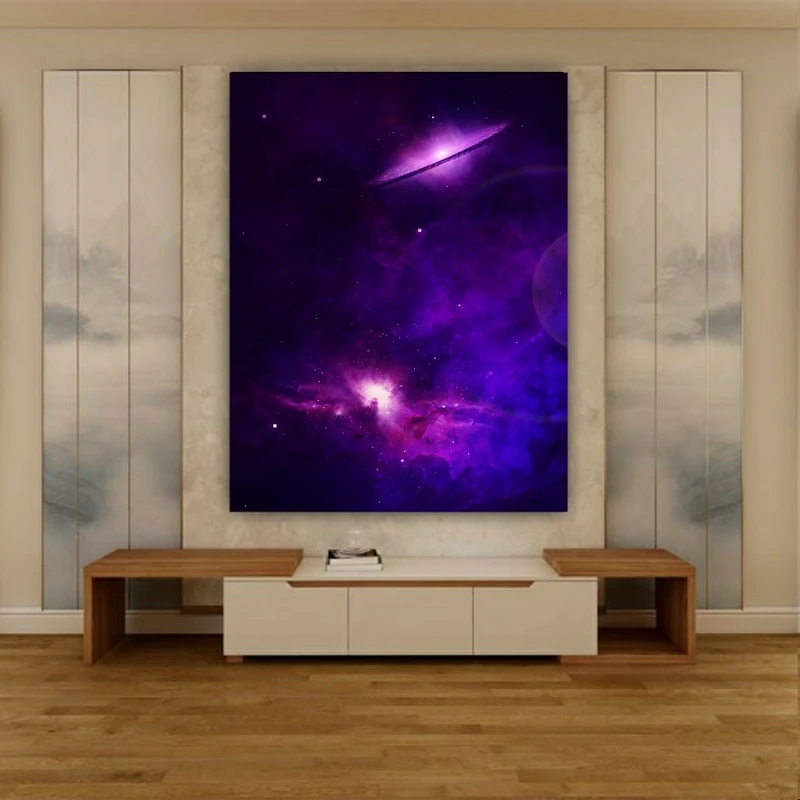 استیکر طرح کهکشان و سیاره مدل SDA12134