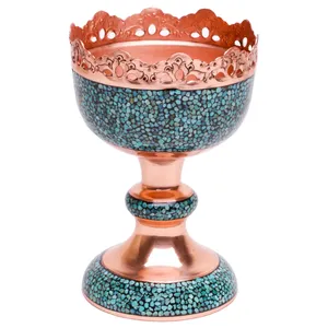 شکلات خوری مسی و فیروزه کوب گالری گوهران مدل 136