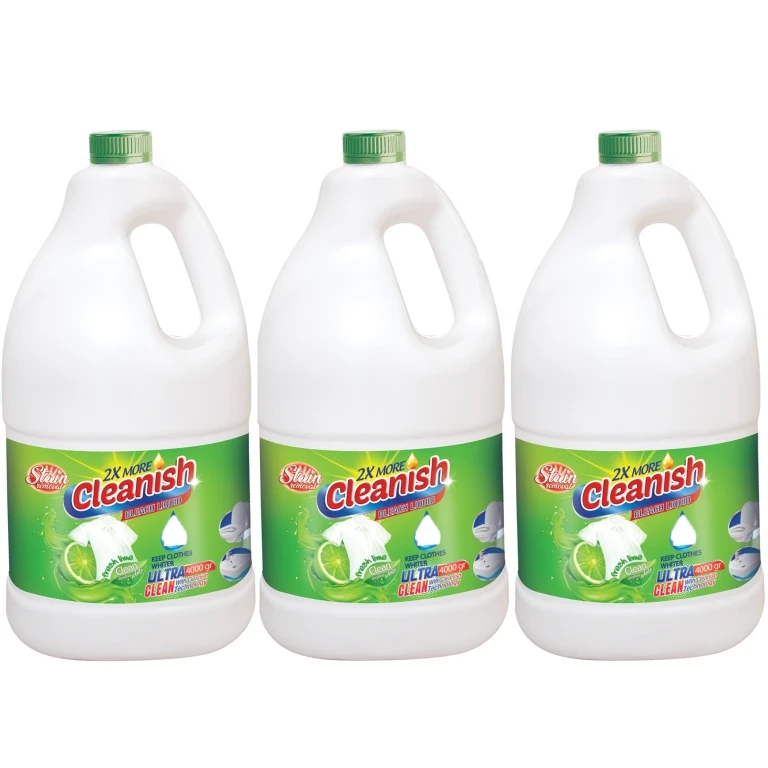 مایع سفید کننده کلینیش مدل LIME با حجم 4000 میلی لیتر بسته 3 عددی