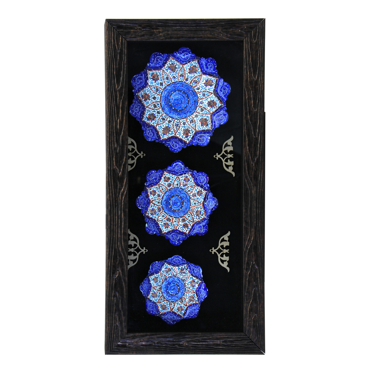 تابلو بشقاب میناکاری کد 14-10096 مجموعه 3 عددی