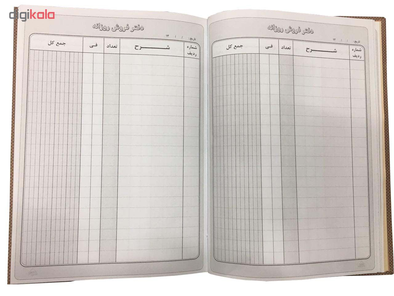 دفتر حسابداری فروش روزانه مدل شقایق کد ۳۲ بسته 2 عددی