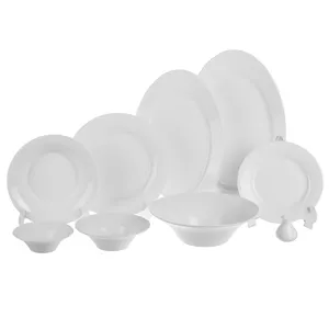 سرویس 35 پارچه غذاخوری چینی زرین ایران سری شهرزاد مدل White درجه یک