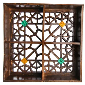 قفسه دیواری گالری پارسا آرا طرح گره چینی کد 312001