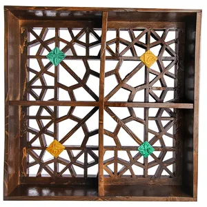 قفسه دیواری گالری پارسا آرا طرح گره چینی کد 312002