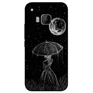 Megafone Girl and Moon 1369 Cover For Htc One M9