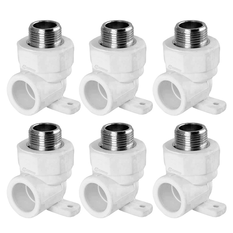 اتصال زانویی یکسر مغزی اسباب کار مدلs1/2 بسته شش عددی